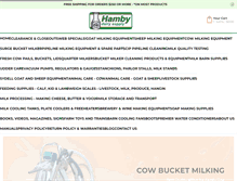 Tablet Screenshot of hambydairysupply.com